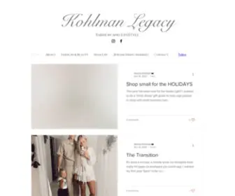 Kohlmanlegacy.com(Menu) Screenshot