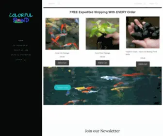 Koi-Goldfish.com(Koi fish for sale) Screenshot