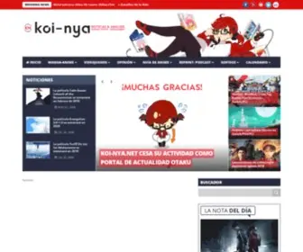 Koi-Nya.net(Portal de noticias de manga) Screenshot