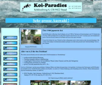 Koi-Paradies.ch(Zubehör) Screenshot