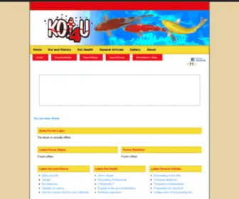 Koi4U.co.za(Koi varieties) Screenshot