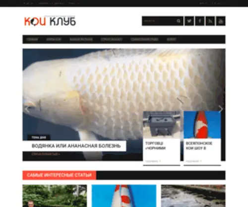 Koiclub.com.ua(Общество любителей карпов кои КоиКлуб) Screenshot