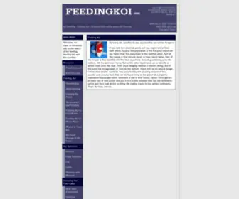 Koifeeding.com(Koi feeding) Screenshot