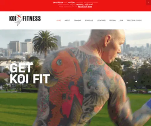 Koifitness.com(Koi Fitness Koi Fitness Bootcamps) Screenshot