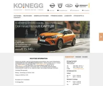 Koinegg.at(Ihr Renault Autohaus in Eisenstadt) Screenshot