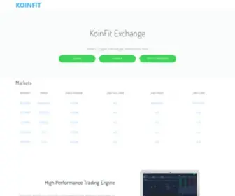 Koinfit.com(KoinFit Exchange) Screenshot