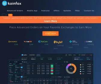 Koinfox.com(Advanced Trading Platform) Screenshot