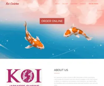 Koionlineorder.com(Koi Japanese Cuisine) Screenshot