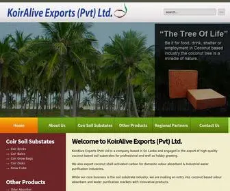 Koiralive.com(High Quality Coconut Based Soil Substrate) Screenshot