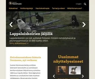 Koiramuseo.fi(Suomalaisen koiraharrastuksen historiaa verkossa) Screenshot