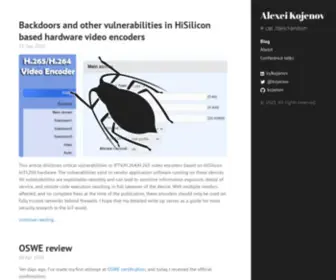 Kojenov.com(Alexei Kojenov) Screenshot