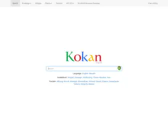 Kokansearch.com(Kokan Search Engine) Screenshot