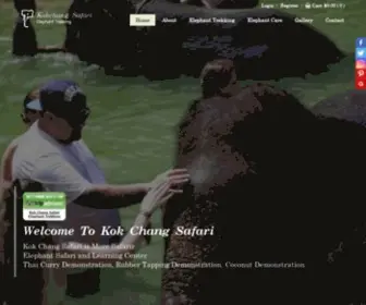 Kokchangsafari.com(Elephant Safari in Phuket) Screenshot