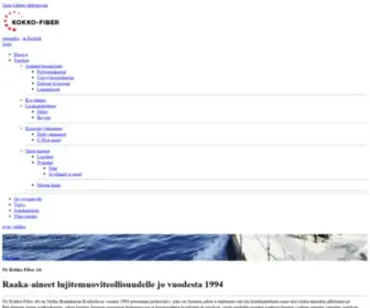 Kokko-Fiber.fi(Raaka-aineet lujitemuoviteollisuudelle jo vuodesta 1994) Screenshot