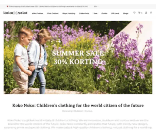 Koko-Noko.com(Koko Noko kinderkleding) Screenshot