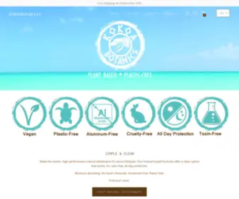 Kokoabotanics.com(KOKOA Natural Deodorant) Screenshot