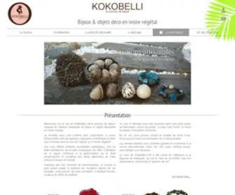 Kokobelli.fr(Bijoux et objets déco en Tagua) Screenshot