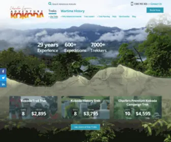 Kokodatreks.com(Adventure Kokoda) Screenshot