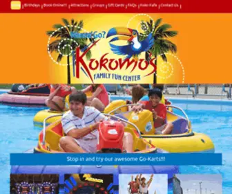 Kokomos.com(Kokomo's Family Fun Center) Screenshot