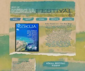 Kokuafestival.com(Kōkua FestivalLive From Home) Screenshot