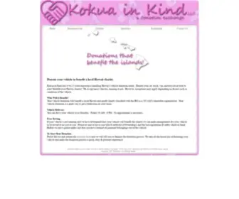 Kokuainkind.com(Kokua in Kind) Screenshot