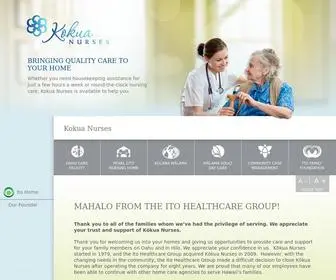 Kokuanurses.com(Mahalo from the Ito Healthcare Group) Screenshot