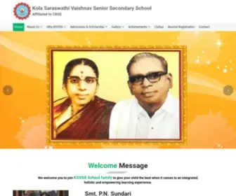 Kolasaraswathi.com(Kola Saraswathi Vaishnav Senior Secondary School) Screenshot
