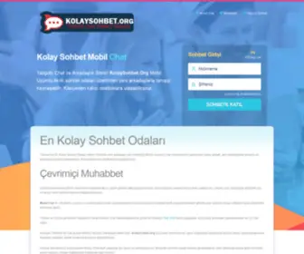 Kolaysohbet.org(Çet) Screenshot