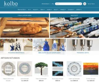 Kolbo.com(Handcrafted Judaic Art and Gifts) Screenshot