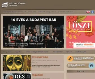 Kolcseykozpont.hu(Kölcsey Központ Debrecen) Screenshot