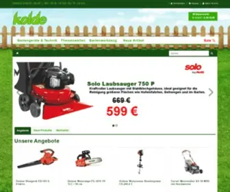 Kolde-Gartentechnik.de(Die richtigen GerÃ€te fÃŒr Haus und Garten bei Kolde Gartentechnik) Screenshot