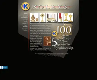 Koleyschurchgoods.com(Manufacturers and wholesalers of religious articles for four generations.  Koleys Inc) Screenshot