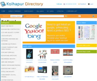 Kolhapurdirectory.com(Online Kolhapur Business directory) Screenshot