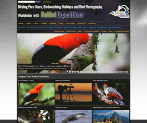 Kolibriexpeditions.com(Birding Peru) Screenshot