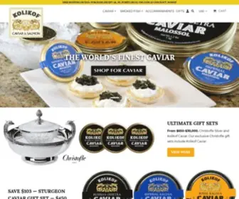 Kolikof.com(Kolikof® Caviar Gourmet Food) Screenshot