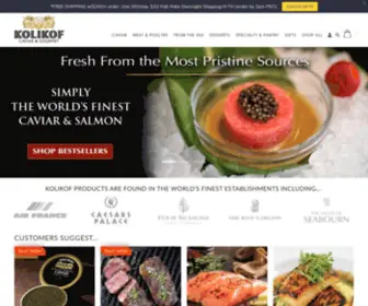 Kolikofgourmet.com(Buy Caviar) Screenshot