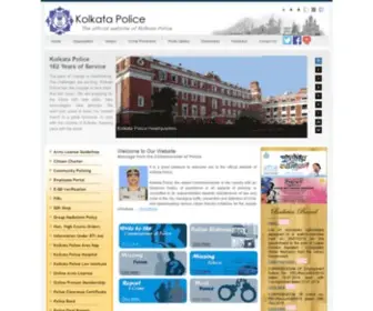 Kolkatapolice.gov.in(Kolkata Police) Screenshot