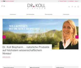 Koll-Biopharm.de(Willkommen bei Dr. Koll Biopharm. Das Original für Gemmoextrakte) Screenshot