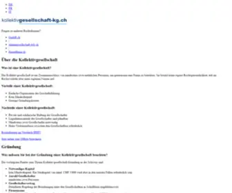 Kollektivgesellschaft-KG.ch(Gründen) Screenshot