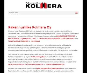 Kolmera.fi(Uudis- ja korjausrakentaminen ammattilainen Etelä) Screenshot