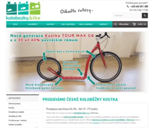 Kolobezky-Bike.cz(Koloběžky) Screenshot