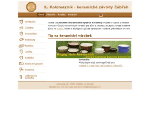 Kolomaznik.cz(Úvod) Screenshot