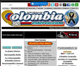 Kolombiaestereo.com(Te Prende) Screenshot