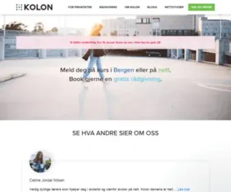 Kolon.no(Privatist Bergen) Screenshot