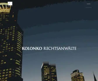 Kolonko.de(KOLONKO Rechtsanwälte) Screenshot