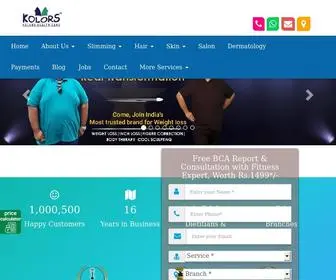 Kolorshealthcare.com(Slimming & Weight Loss Center in Chennai) Screenshot