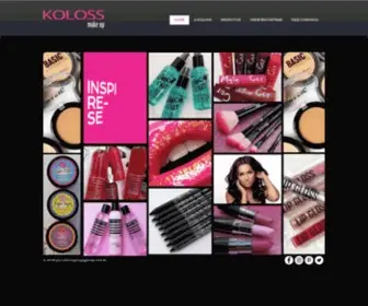 Kolosscosmeticos.com.br(Koloss Make Up) Screenshot