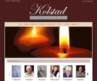 Kolstadfamilyfuneralhome.com(Kolstad Family Funeral Home) Screenshot