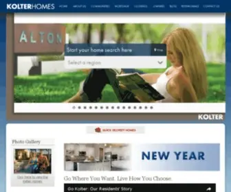 Kolterhomes.com(Kolter Homes) Screenshot