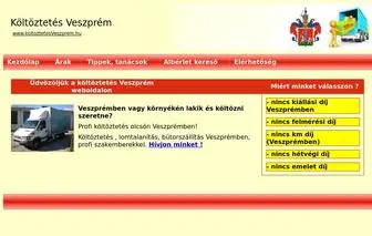 Koltoztetesveszprem.hu(Költöztetés) Screenshot